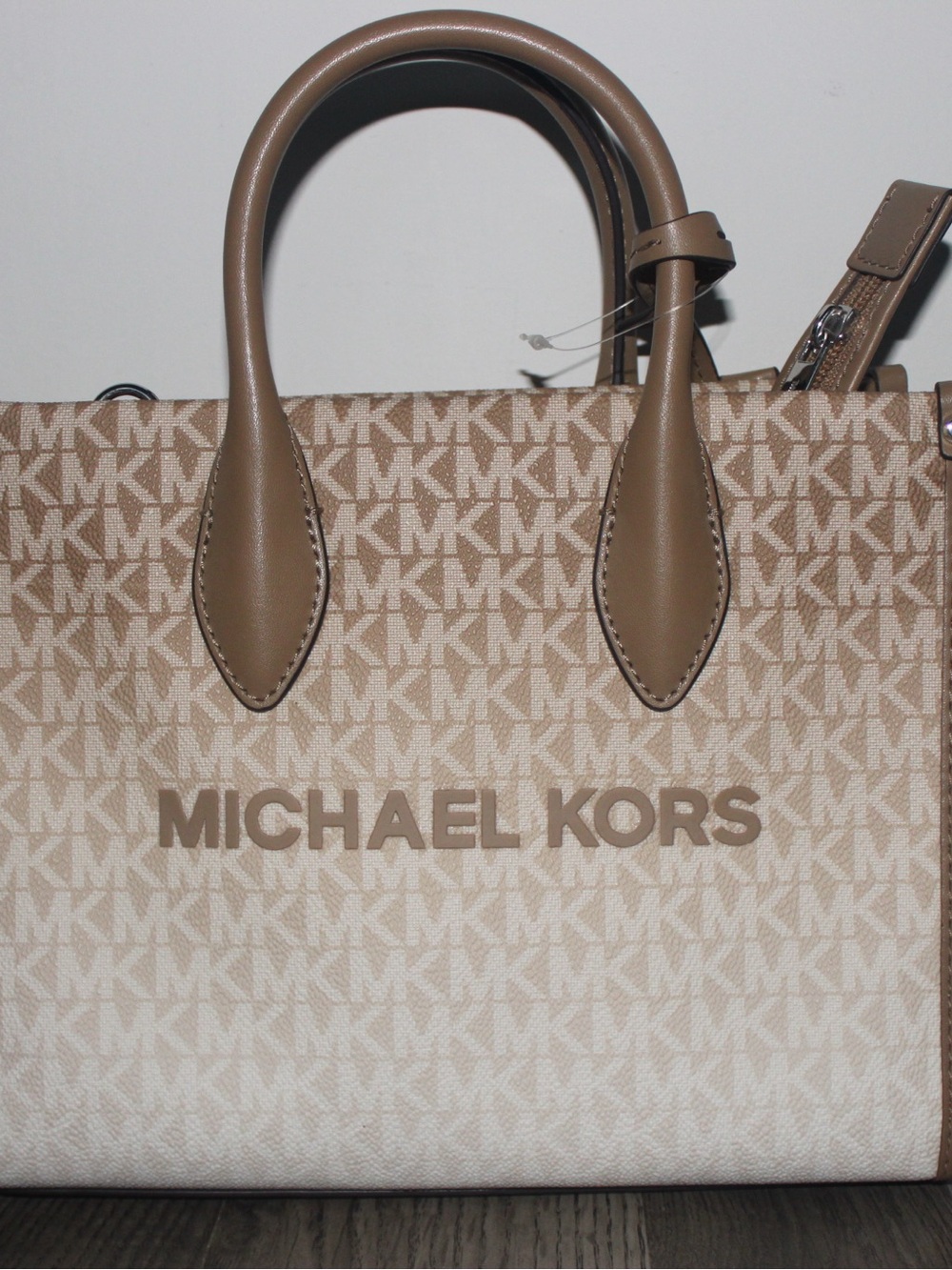 Michael Kors Ombre Signature MK Tote in Beige and Tan